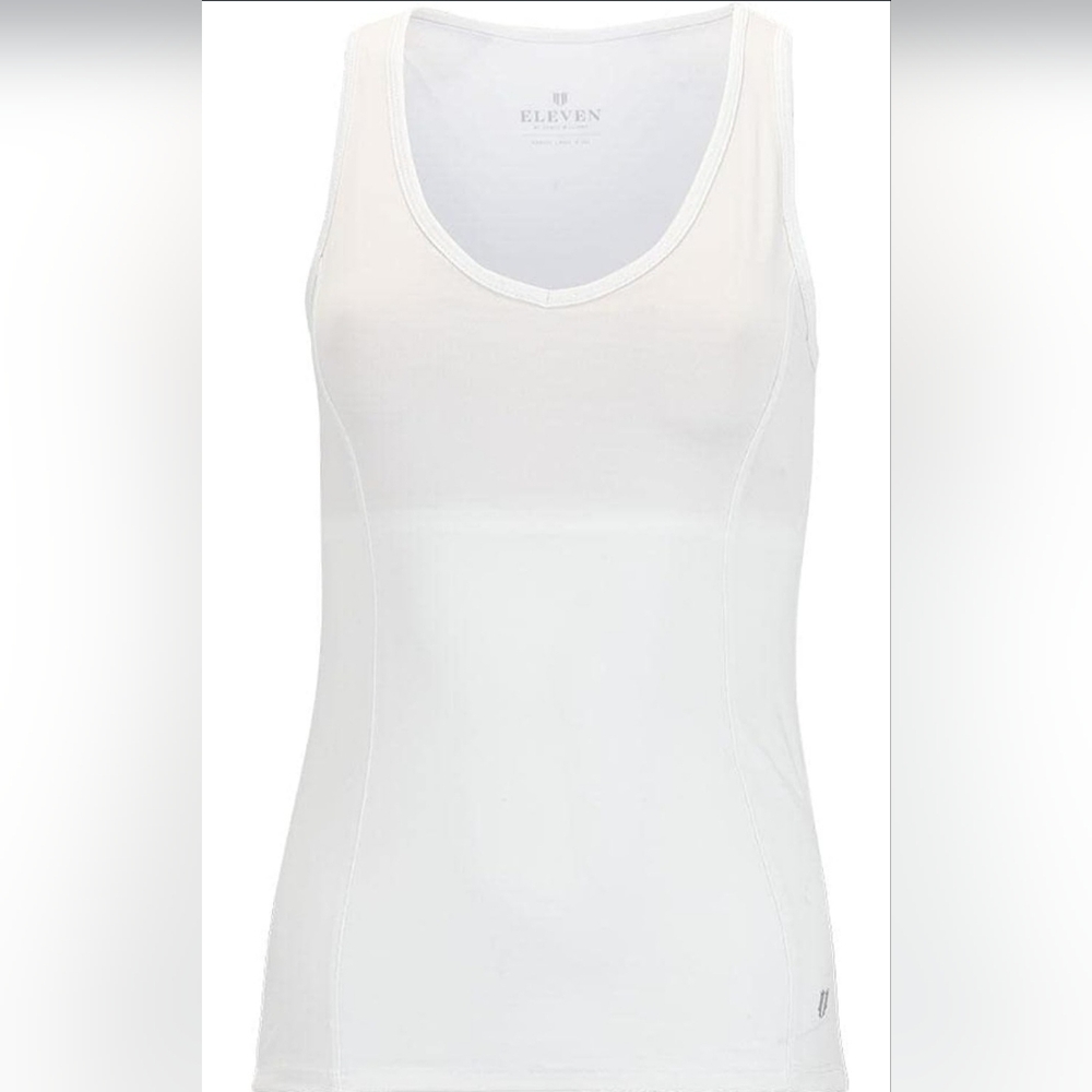 EleVen By Venus Williams White High Vibes Tank Top NWT - Picture 11 of 13